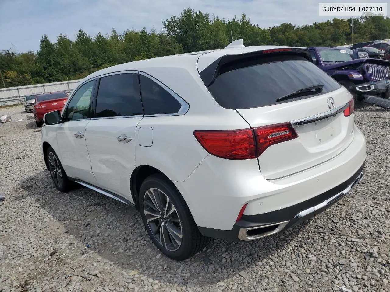 2020 Acura Mdx Technology VIN: 5J8YD4H54LL027110 Lot: 70978254