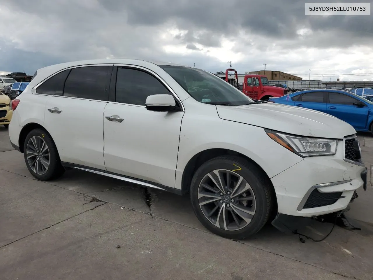 2020 Acura Mdx Technology VIN: 5J8YD3H52LL010753 Lot: 70994244