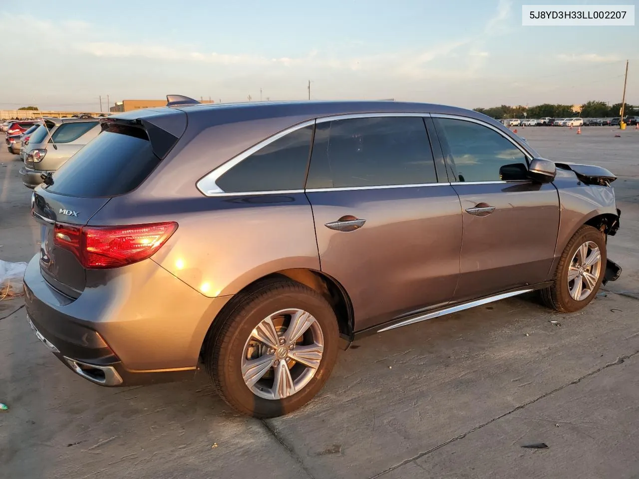 2020 Acura Mdx VIN: 5J8YD3H33LL002207 Lot: 71194504