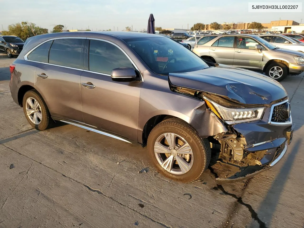 2020 Acura Mdx VIN: 5J8YD3H33LL002207 Lot: 71194504