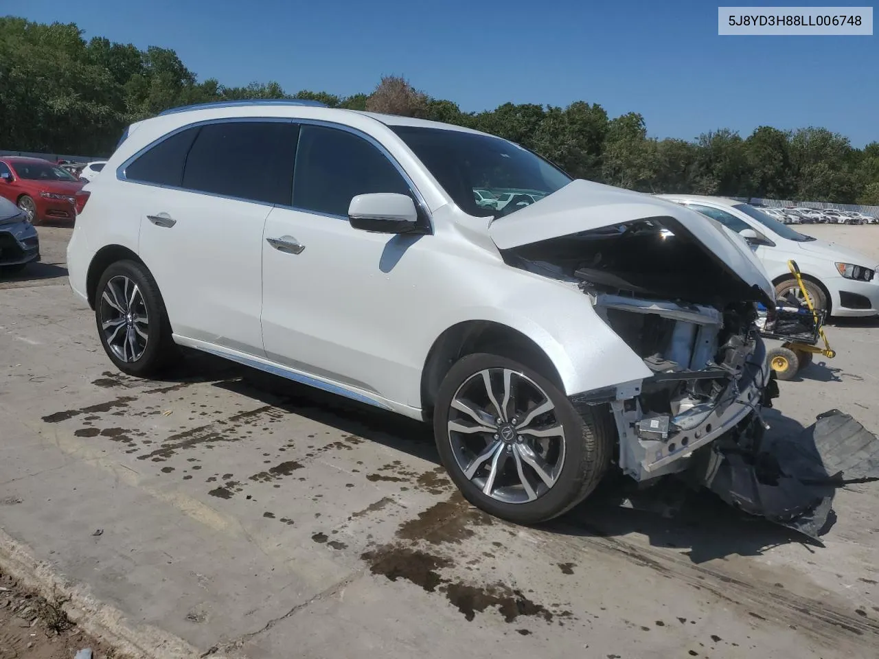 2020 Acura Mdx Advance VIN: 5J8YD3H88LL006748 Lot: 72359984