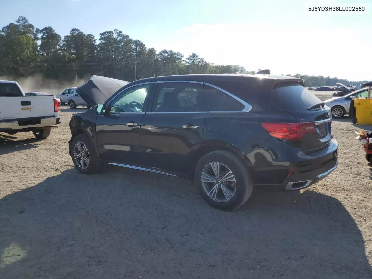 2020 Acura Mdx VIN: 5J8YD3H38LL002560 Lot: 72632874