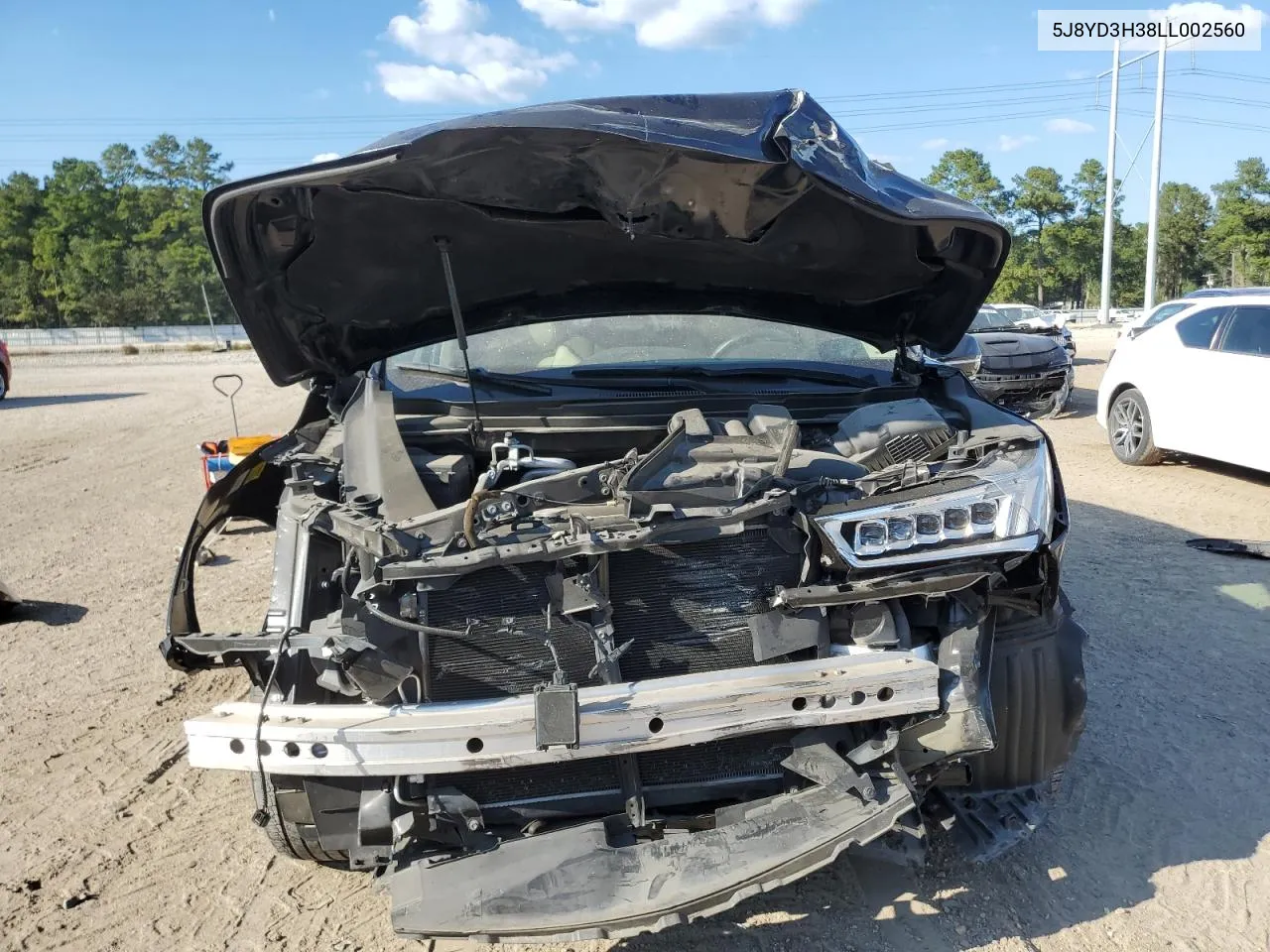 2020 Acura Mdx VIN: 5J8YD3H38LL002560 Lot: 72632874