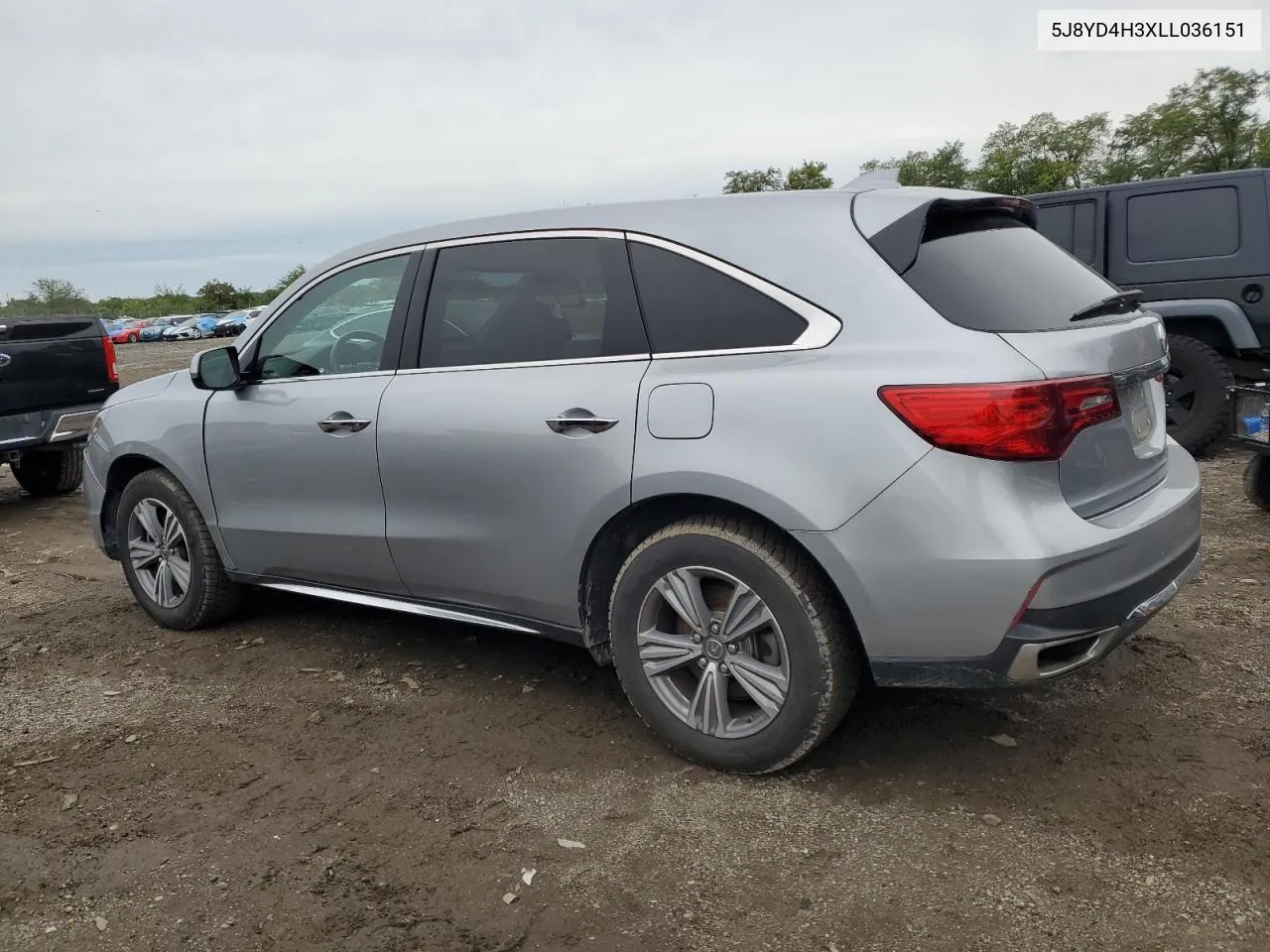 2020 Acura Mdx VIN: 5J8YD4H3XLL036151 Lot: 73222574