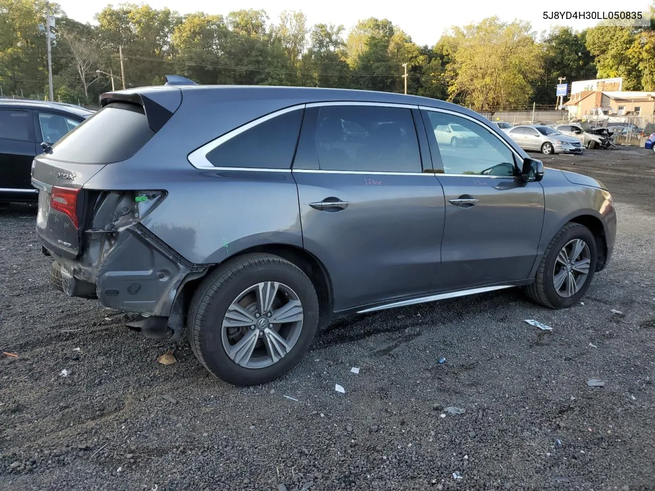 2020 Acura Mdx VIN: 5J8YD4H30LL050835 Lot: 73489094