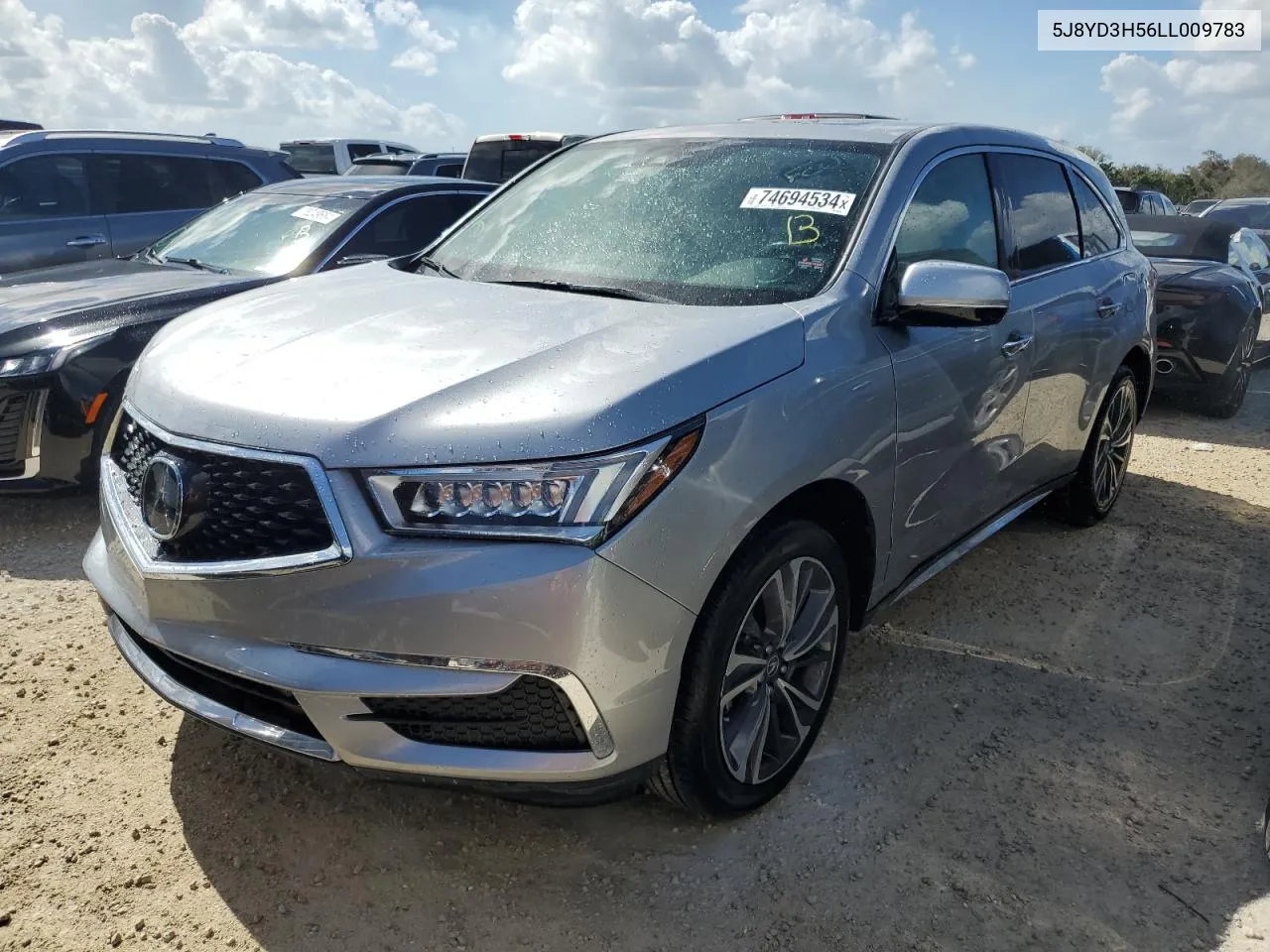 2020 Acura Mdx Technology VIN: 5J8YD3H56LL009783 Lot: 74694534