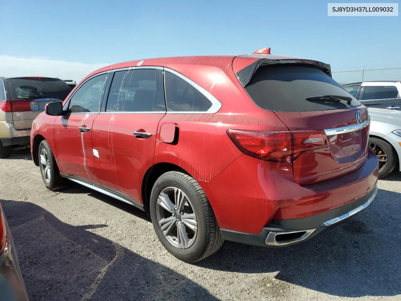 2020 Acura Mdx VIN: 5J8YD3H37LL009032 Lot: 74703274