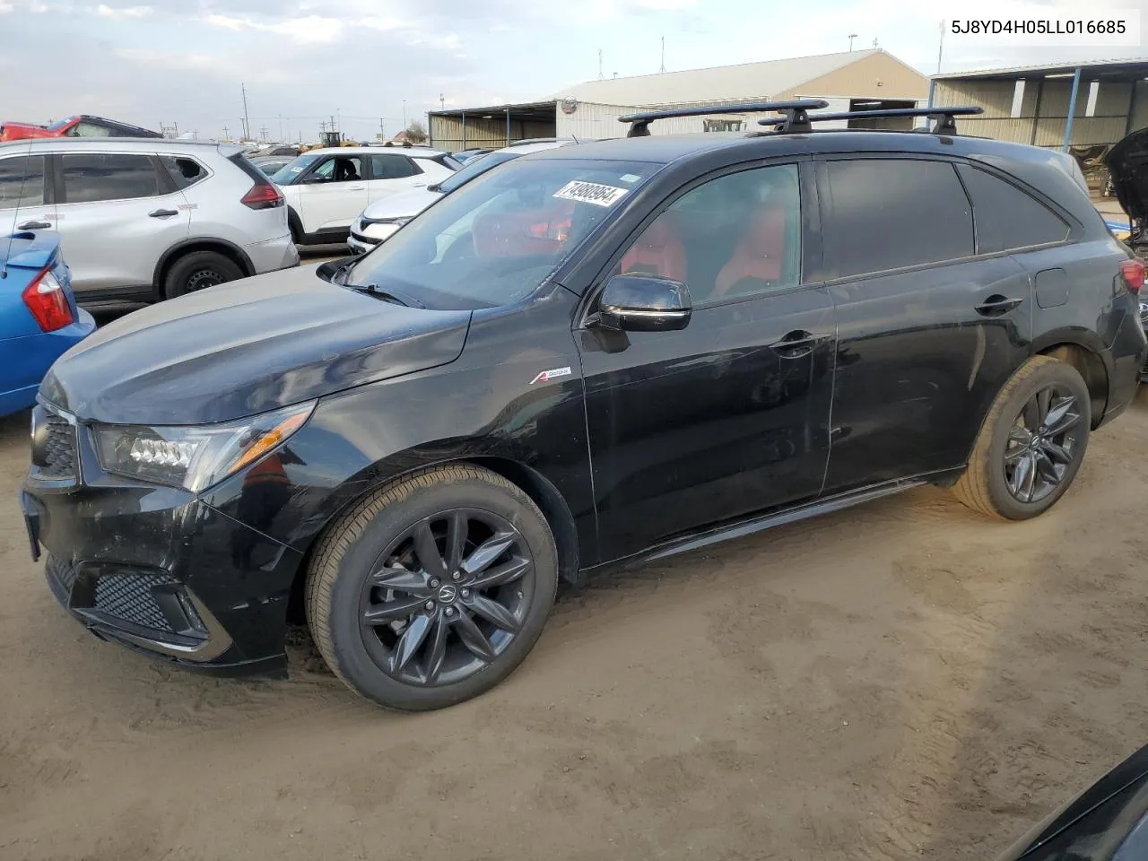 2020 Acura Mdx A-Spec VIN: 5J8YD4H05LL016685 Lot: 74980964