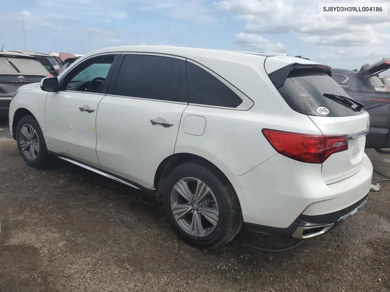 2020 Acura Mdx VIN: 5J8YD3H39LL004186 Lot: 75100494