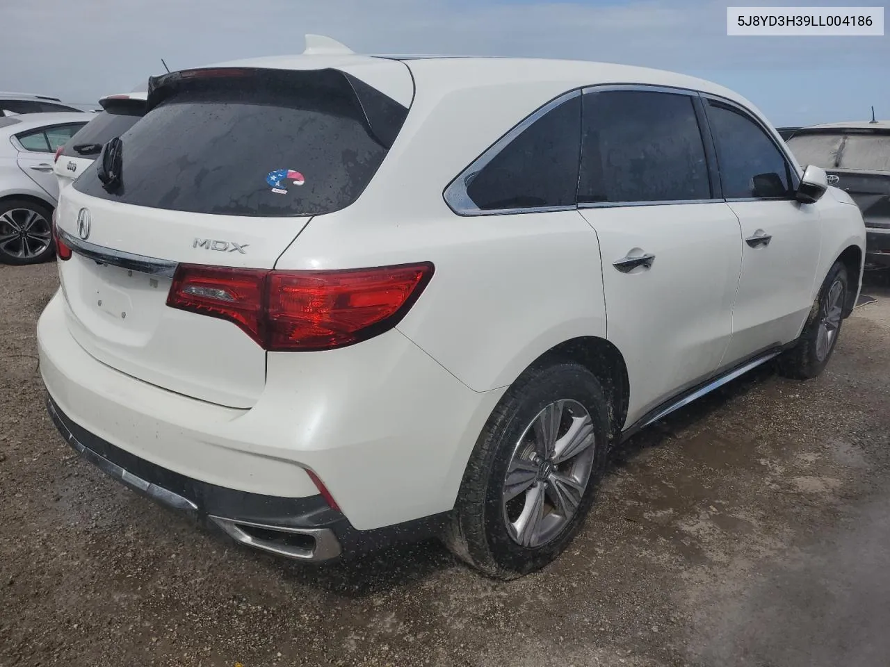 2020 Acura Mdx VIN: 5J8YD3H39LL004186 Lot: 75100494