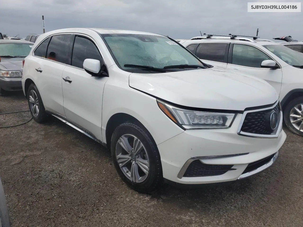 2020 Acura Mdx VIN: 5J8YD3H39LL004186 Lot: 75100494