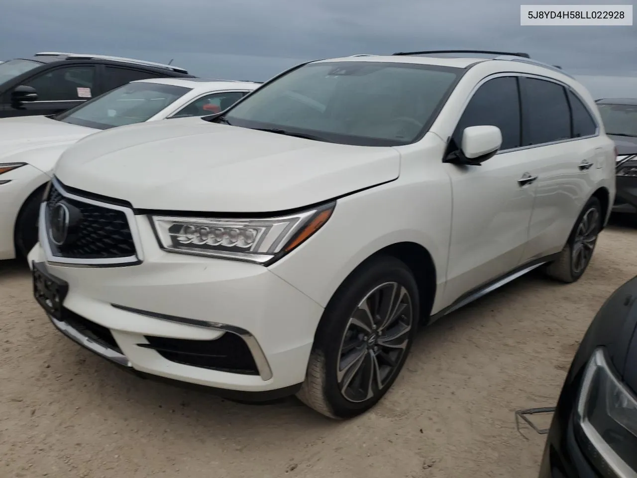 2020 Acura Mdx Technology VIN: 5J8YD4H58LL022928 Lot: 75591594