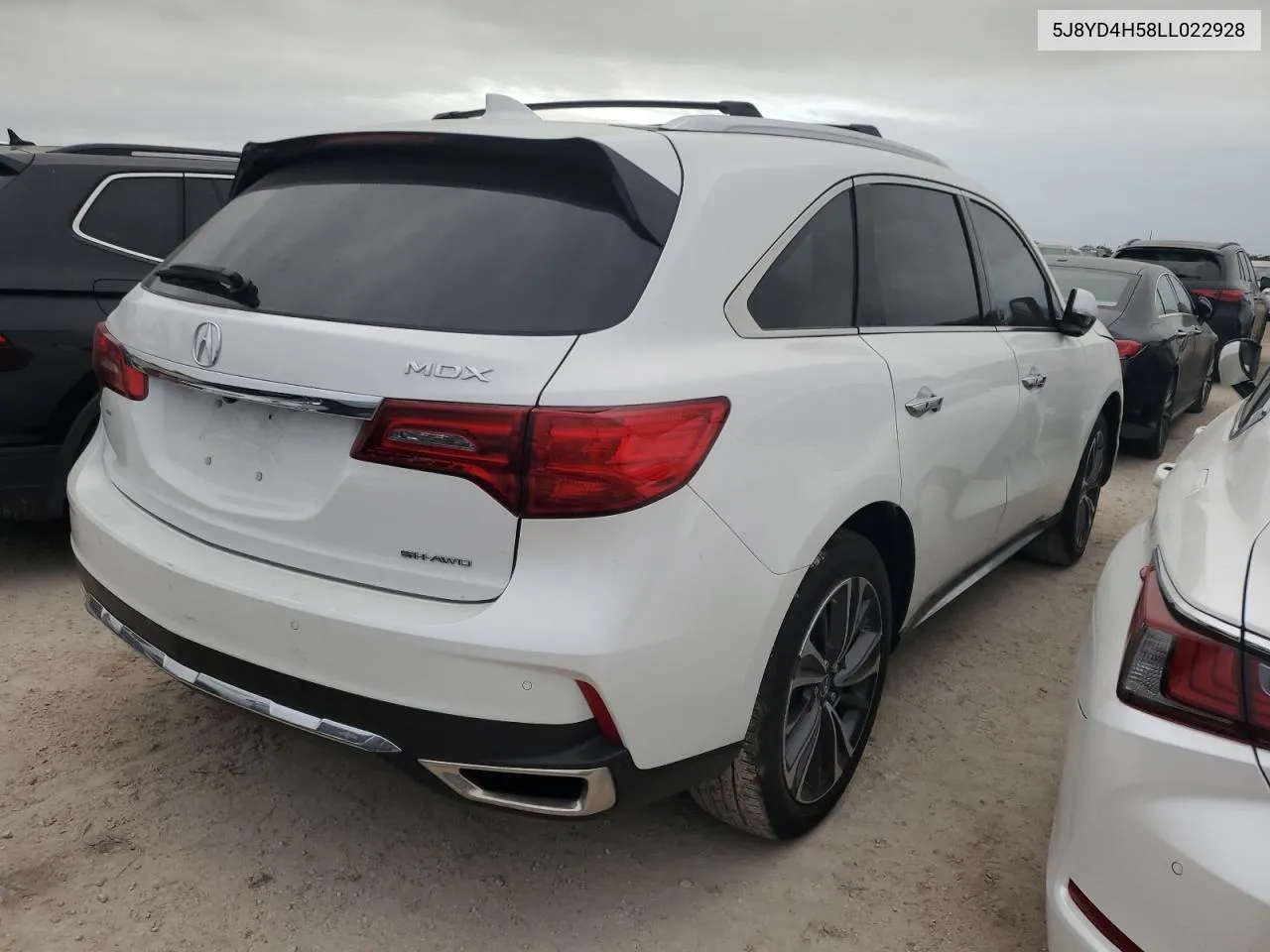 2020 Acura Mdx Technology VIN: 5J8YD4H58LL022928 Lot: 75591594