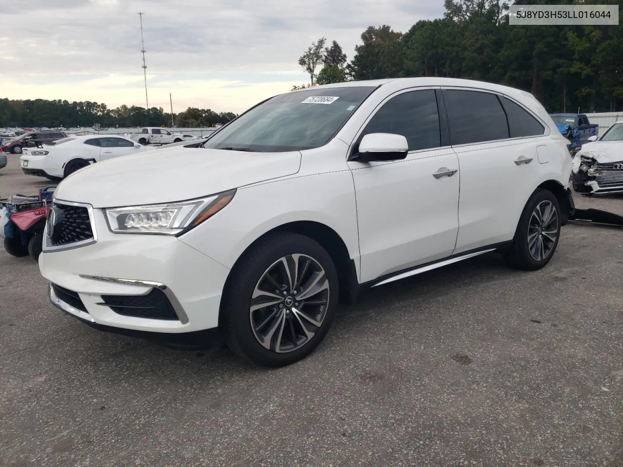 2020 Acura Mdx Technology VIN: 5J8YD3H53LL016044 Lot: 75728684