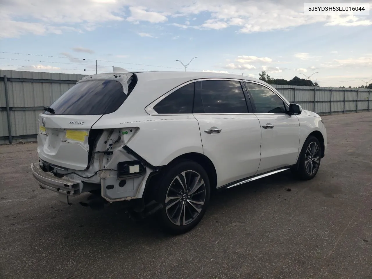 2020 Acura Mdx Technology VIN: 5J8YD3H53LL016044 Lot: 75728684