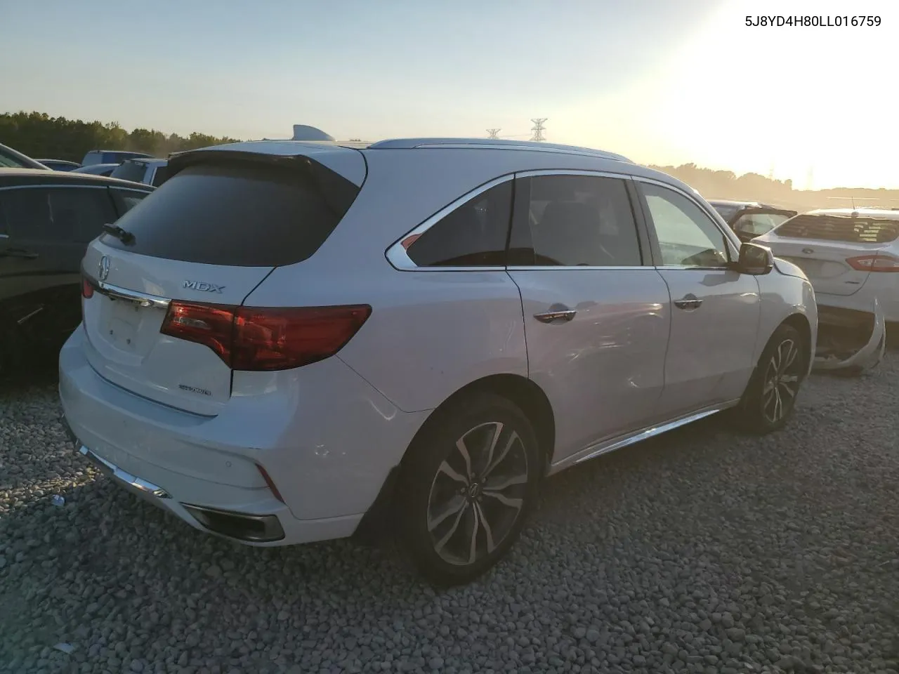 2020 Acura Mdx Advance VIN: 5J8YD4H80LL016759 Lot: 75856524