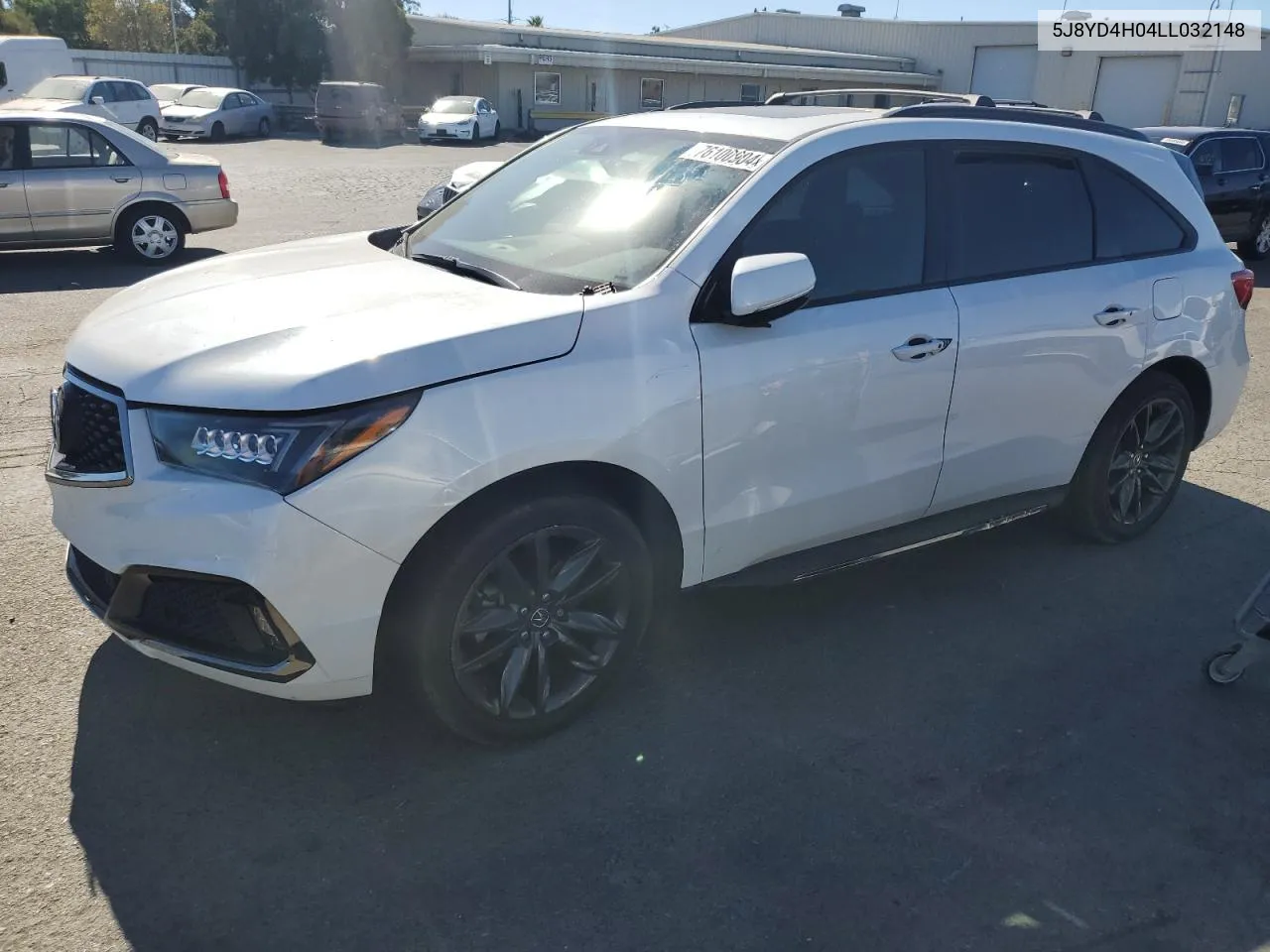 2020 Acura Mdx A-Spec VIN: 5J8YD4H04LL032148 Lot: 76100904