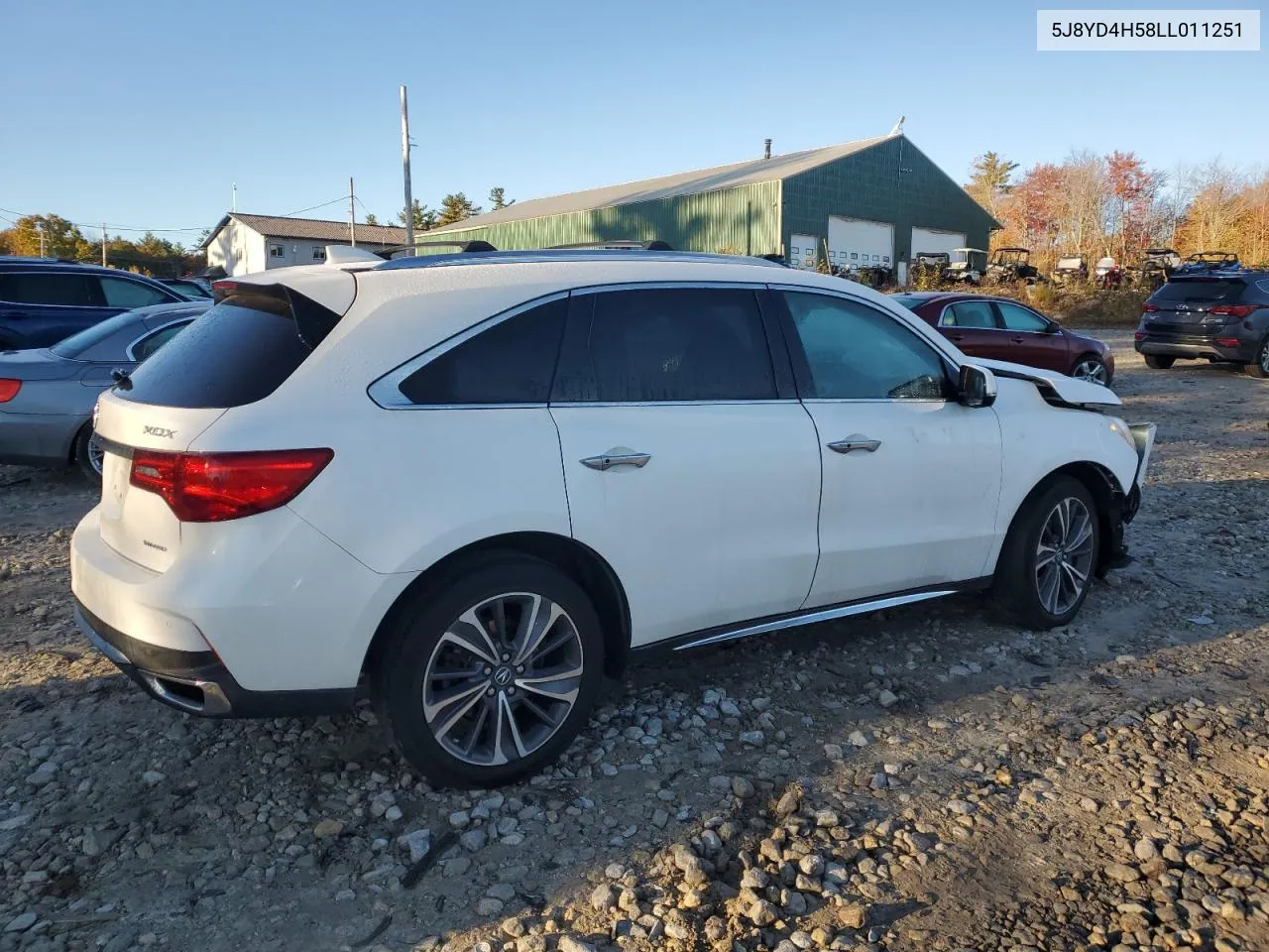 2020 Acura Mdx Technology VIN: 5J8YD4H58LL011251 Lot: 76867484