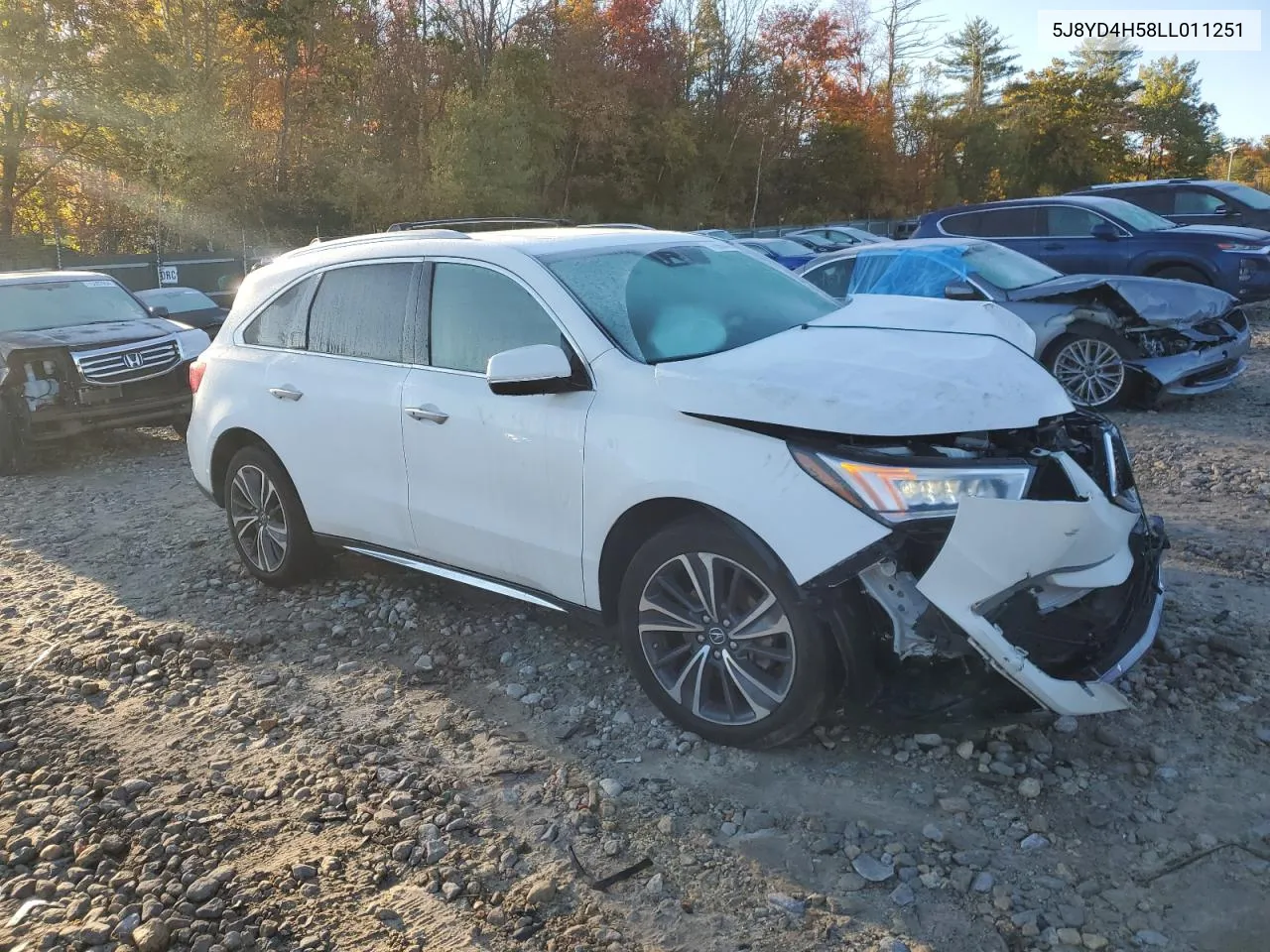 2020 Acura Mdx Technology VIN: 5J8YD4H58LL011251 Lot: 76867484