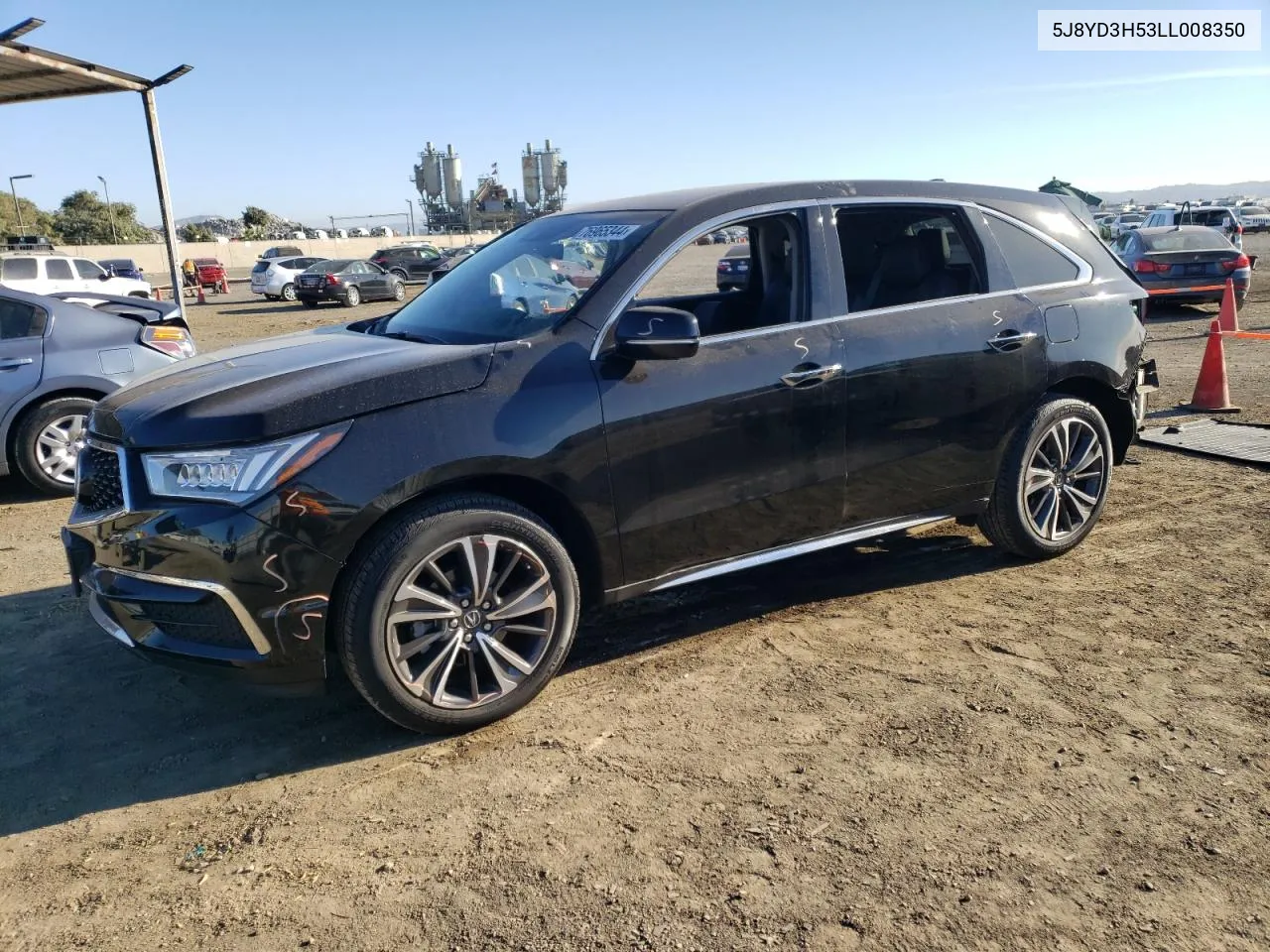 2020 Acura Mdx Technology VIN: 5J8YD3H53LL008350 Lot: 76965344