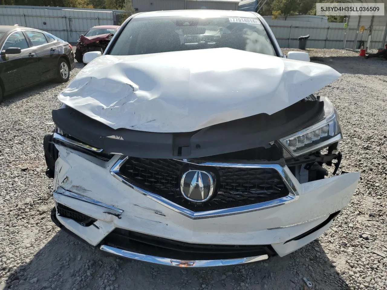 2020 Acura Mdx VIN: 5J8YD4H35LL036509 Lot: 77914014