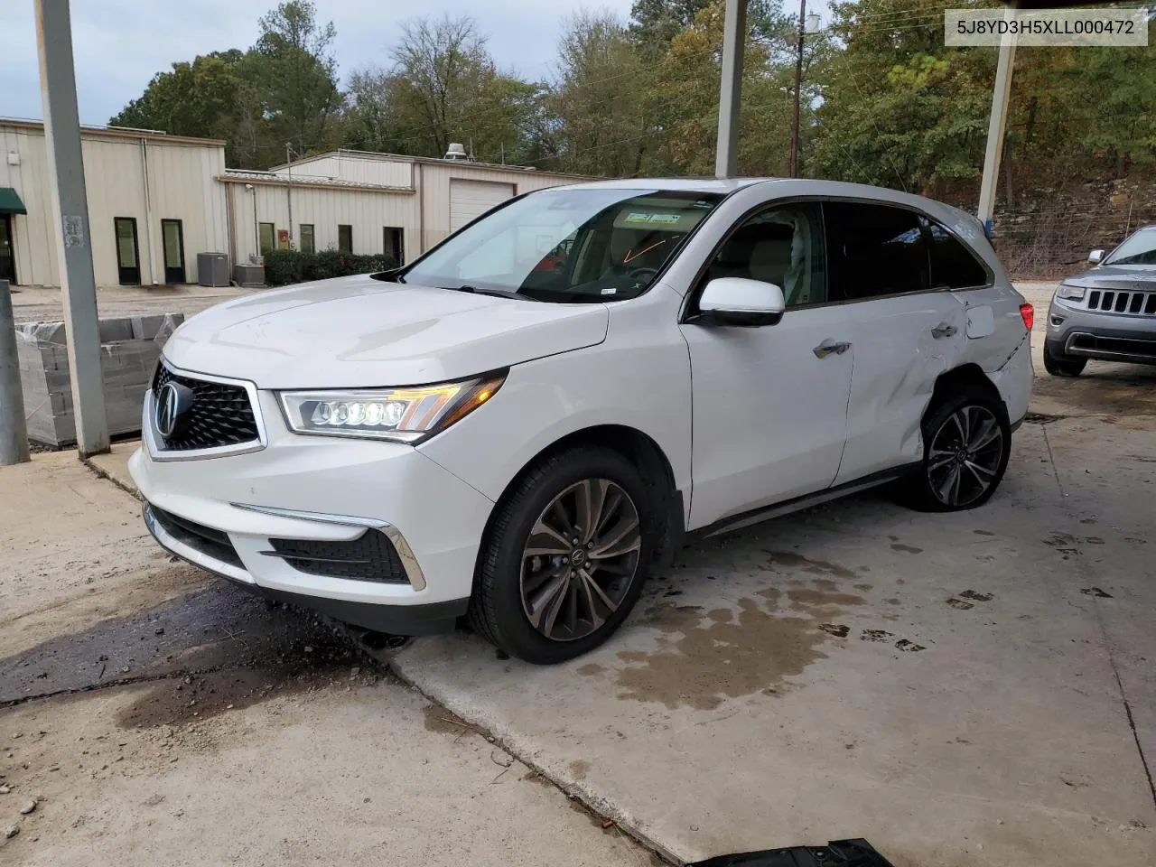 2020 Acura Mdx Technology VIN: 5J8YD3H5XLL000472 Lot: 79424754