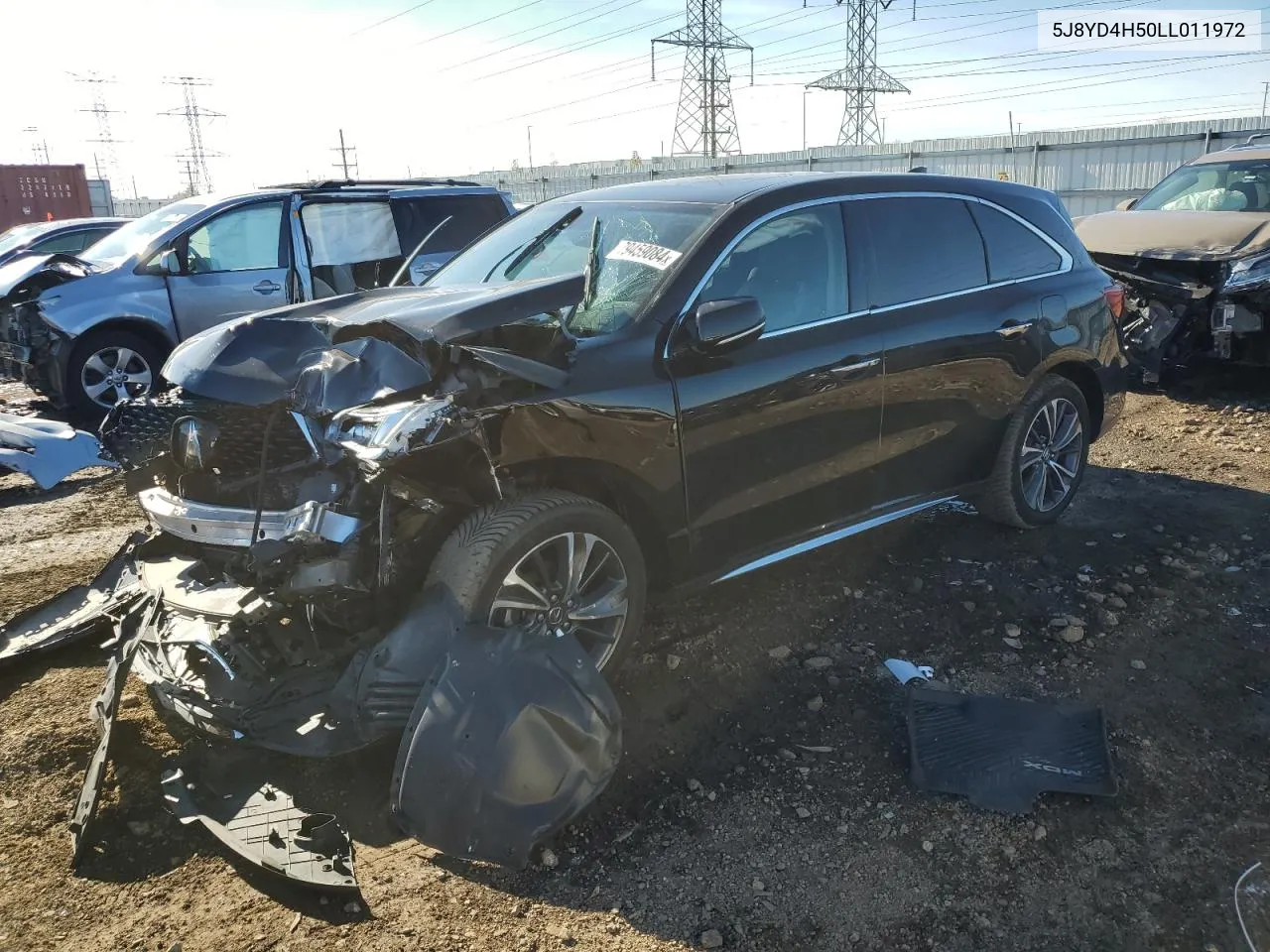 2020 Acura Mdx Technology VIN: 5J8YD4H50LL011972 Lot: 79459084