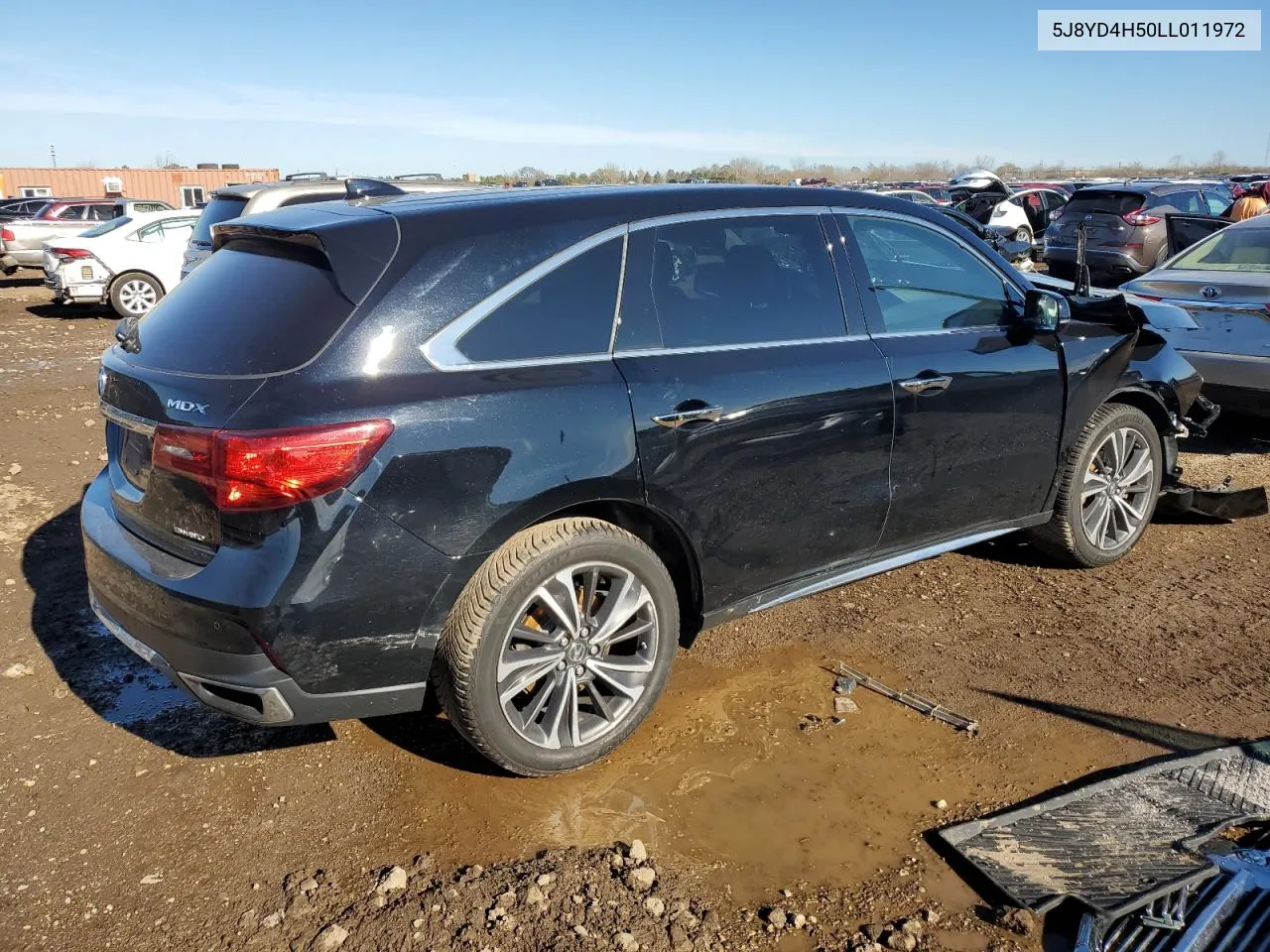 2020 Acura Mdx Technology VIN: 5J8YD4H50LL011972 Lot: 79459084