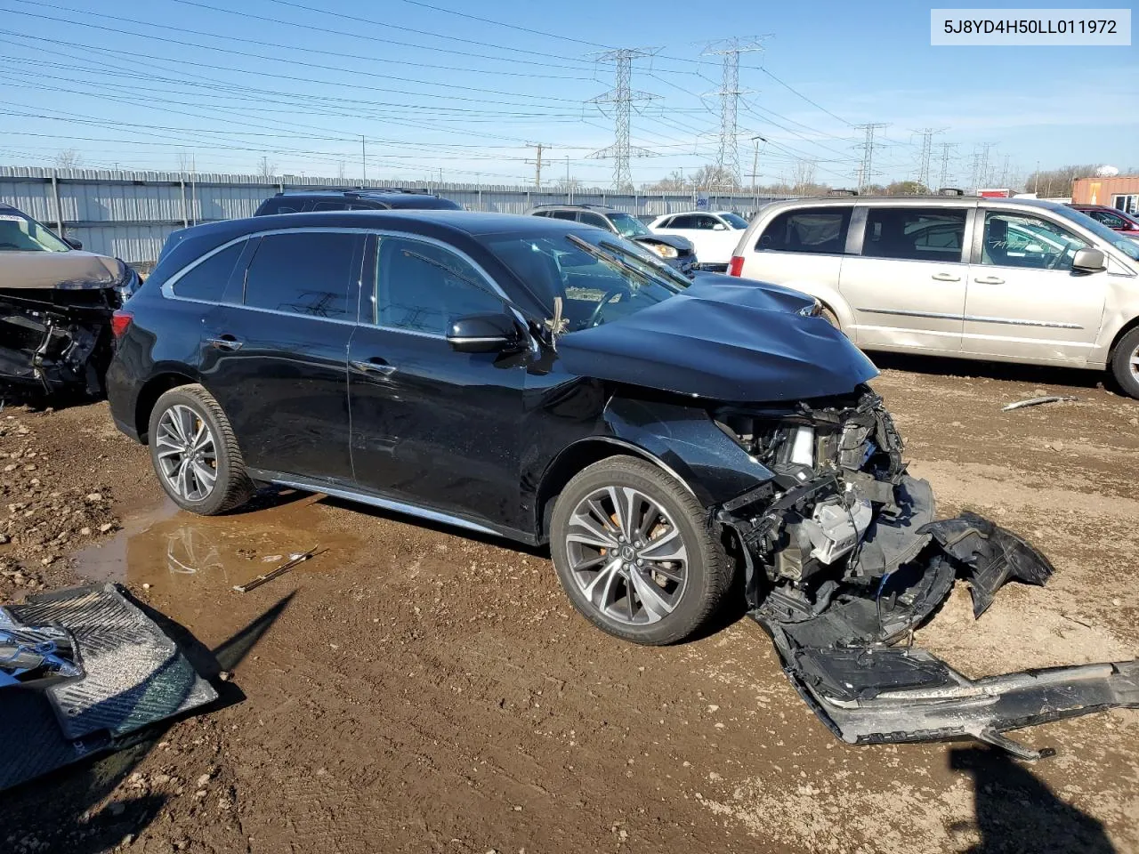 2020 Acura Mdx Technology VIN: 5J8YD4H50LL011972 Lot: 79459084