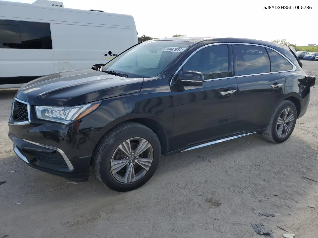 2020 Acura Mdx VIN: 5J8YD3H35LL005786 Lot: 80047014