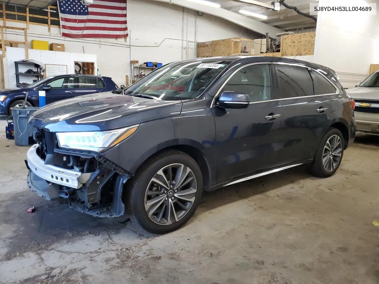 2020 Acura Mdx Technology VIN: 5J8YD4H53LL004689 Lot: 80718204