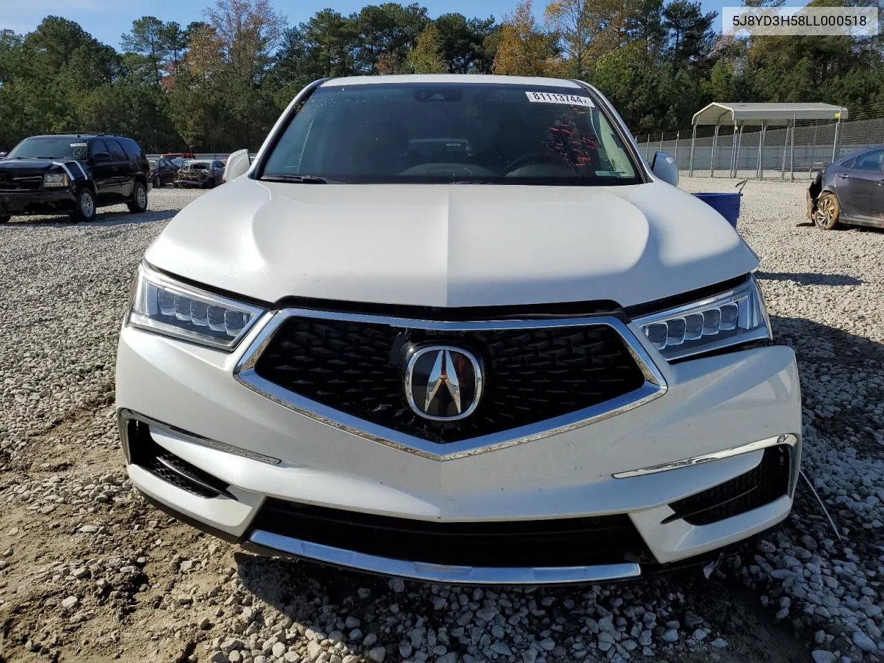 2020 Acura Mdx Technology VIN: 5J8YD3H58LL000518 Lot: 81113744