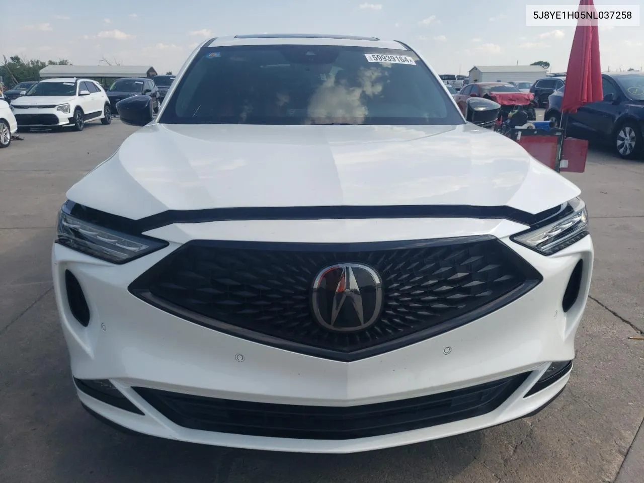 2022 Acura Mdx A-Spec VIN: 5J8YE1H05NL037258 Lot: 59939164