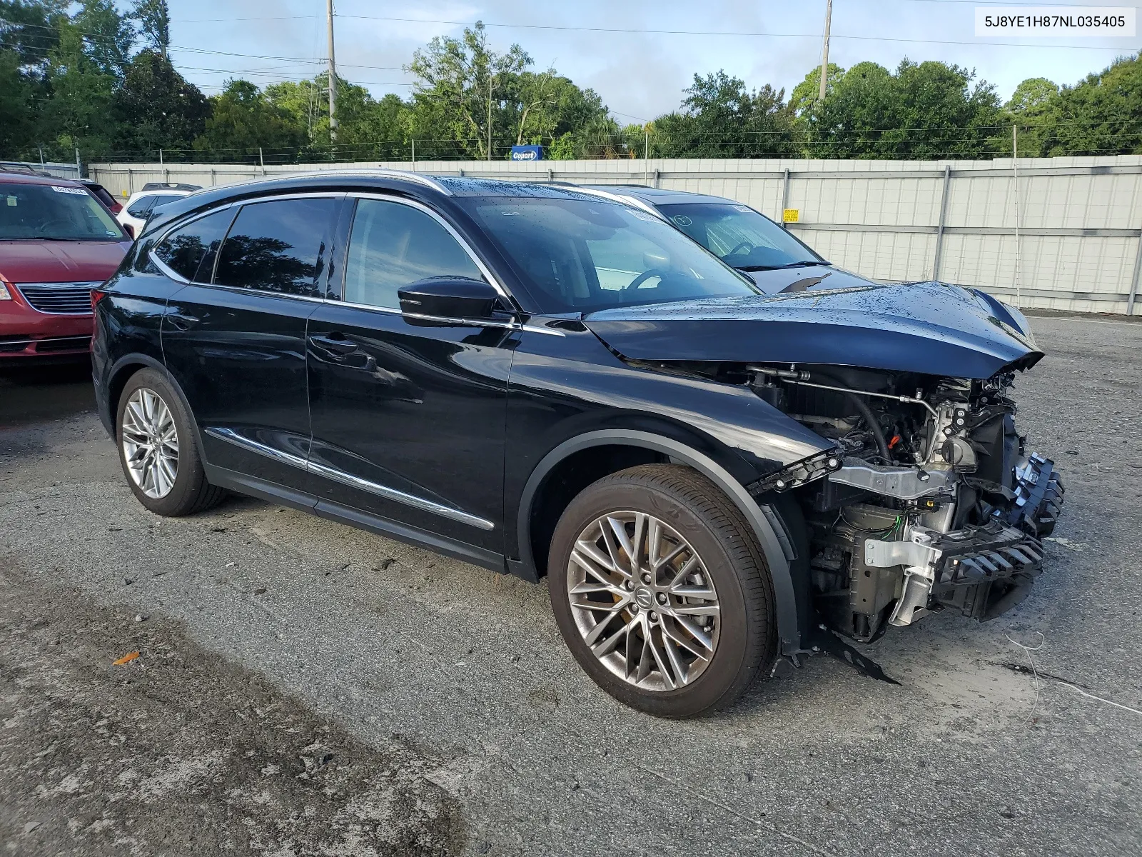 2022 Acura Mdx Advance VIN: 5J8YE1H87NL035405 Lot: 64867334