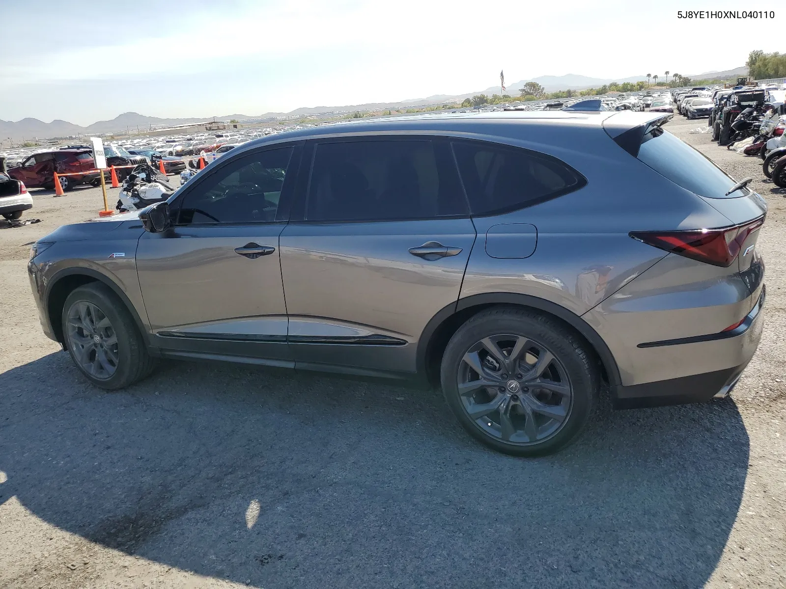 2022 Acura Mdx A-Spec VIN: 5J8YE1H0XNL040110 Lot: 65674734