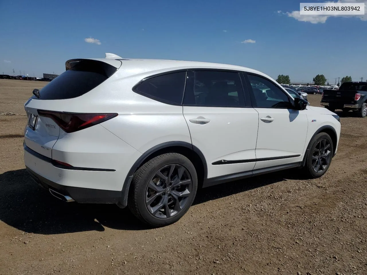 2022 Acura Mdx A-Spec VIN: 5J8YE1H03NL803942 Lot: 67133394