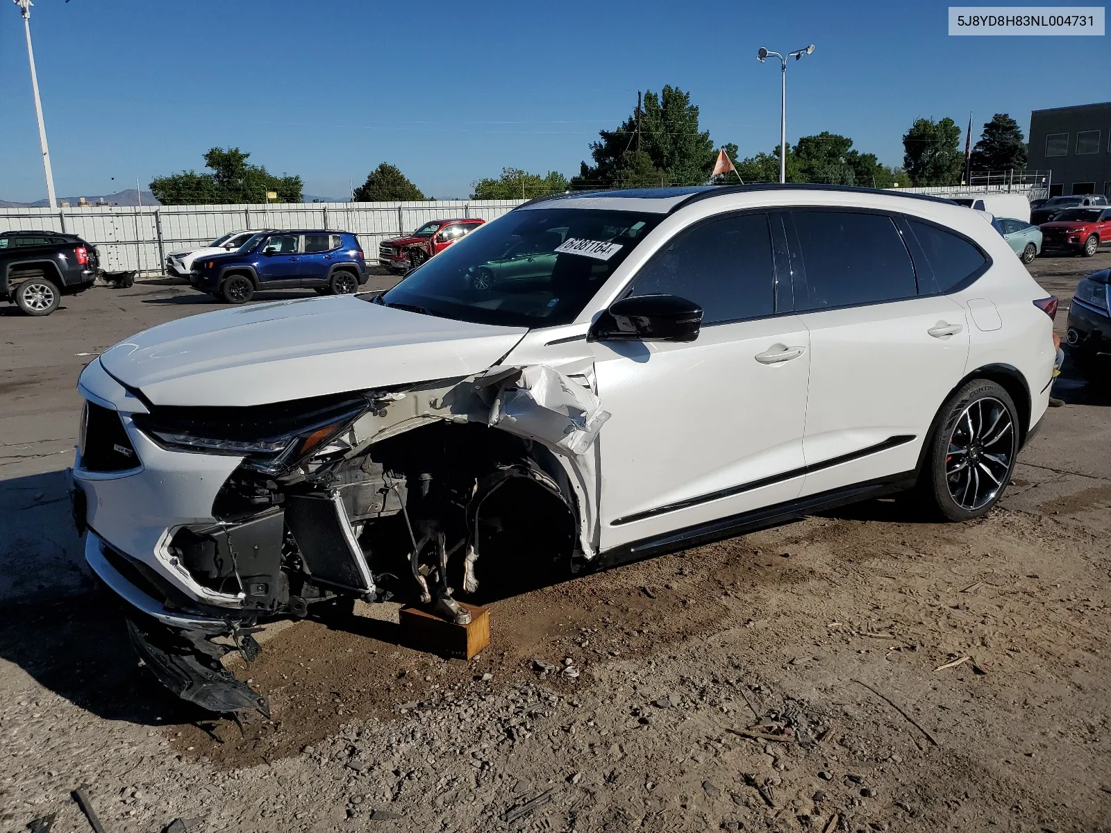 2022 Acura Mdx Type S Advance VIN: 5J8YD8H83NL004731 Lot: 67881164