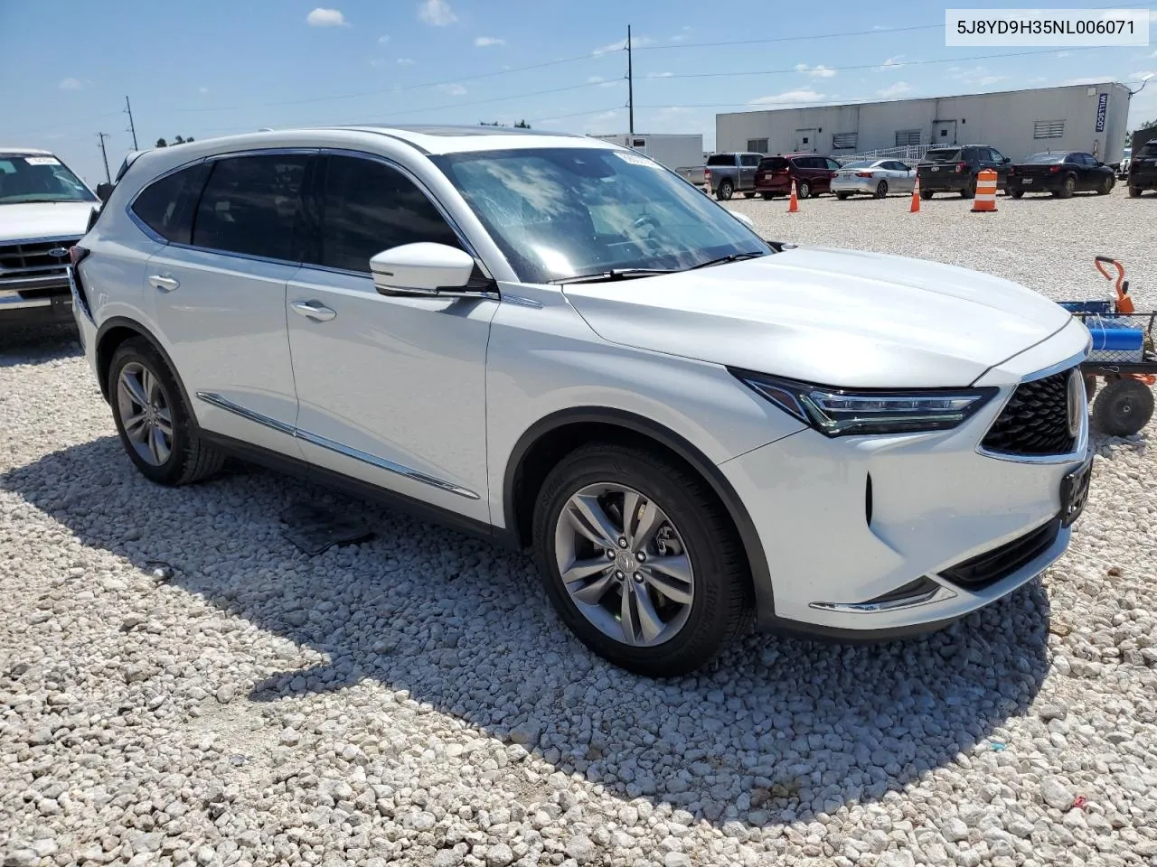 2022 Acura Mdx VIN: 5J8YD9H35NL006071 Lot: 69002704