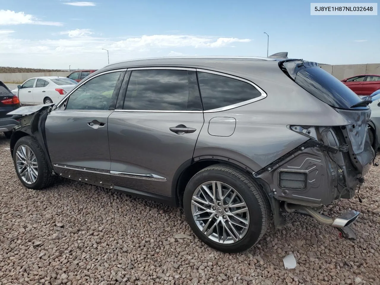 2022 Acura Mdx Advance VIN: 5J8YE1H87NL032648 Lot: 69085814