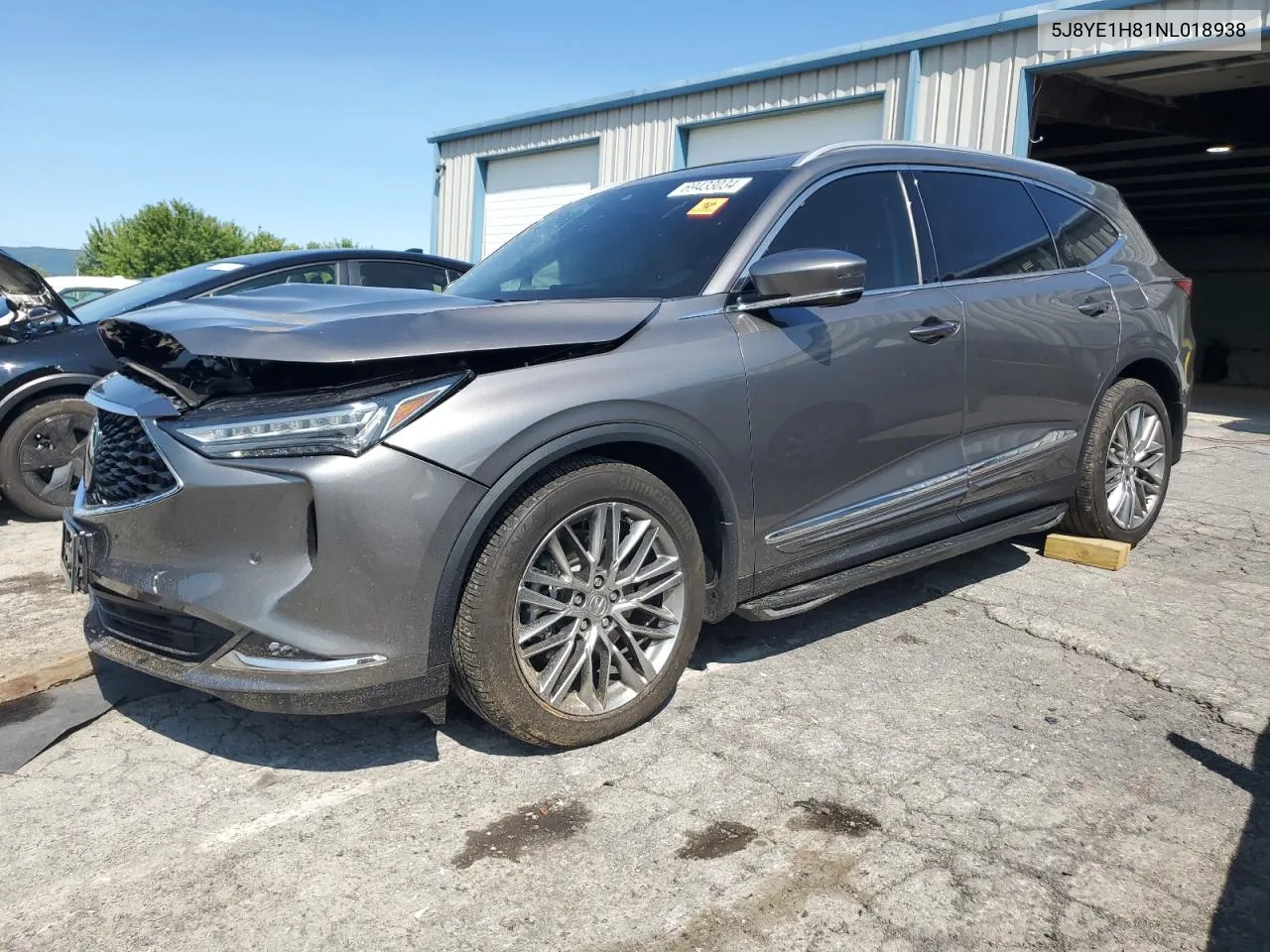 2022 Acura Mdx Advance VIN: 5J8YE1H81NL018938 Lot: 69433034