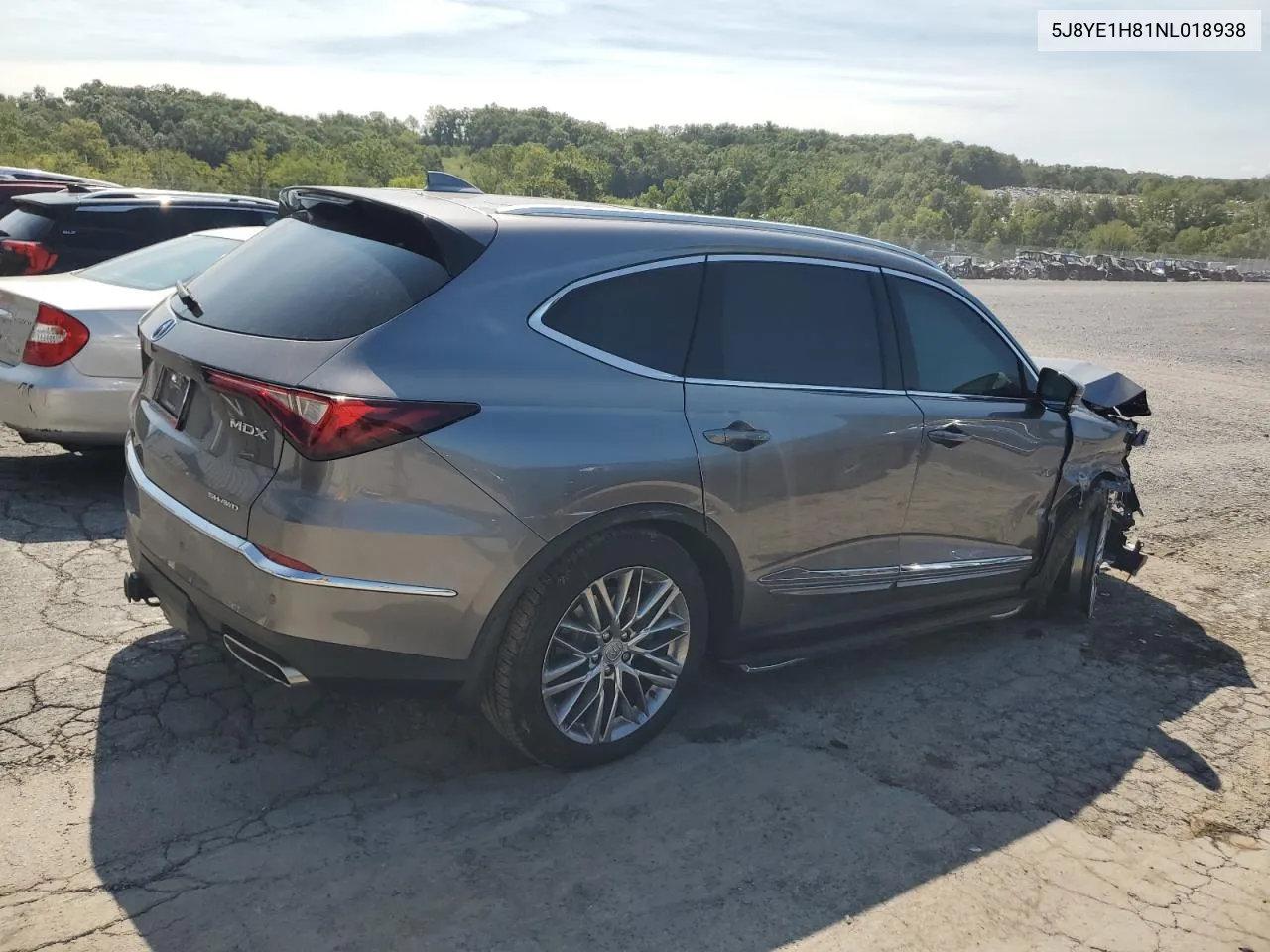 2022 Acura Mdx Advance VIN: 5J8YE1H81NL018938 Lot: 69433034