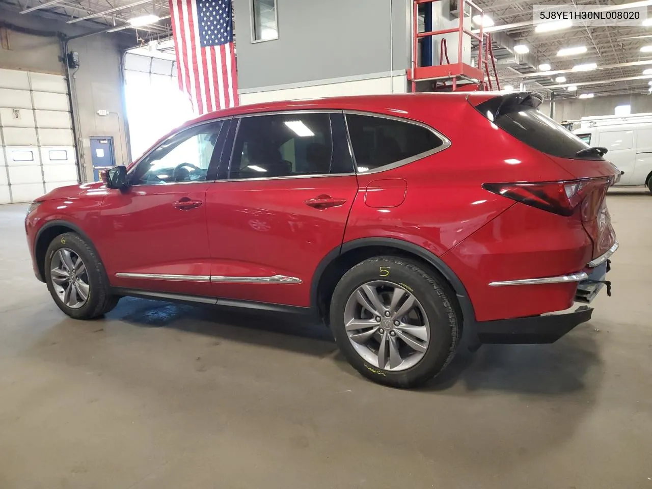 2022 Acura Mdx VIN: 5J8YE1H30NL008020 Lot: 69902414