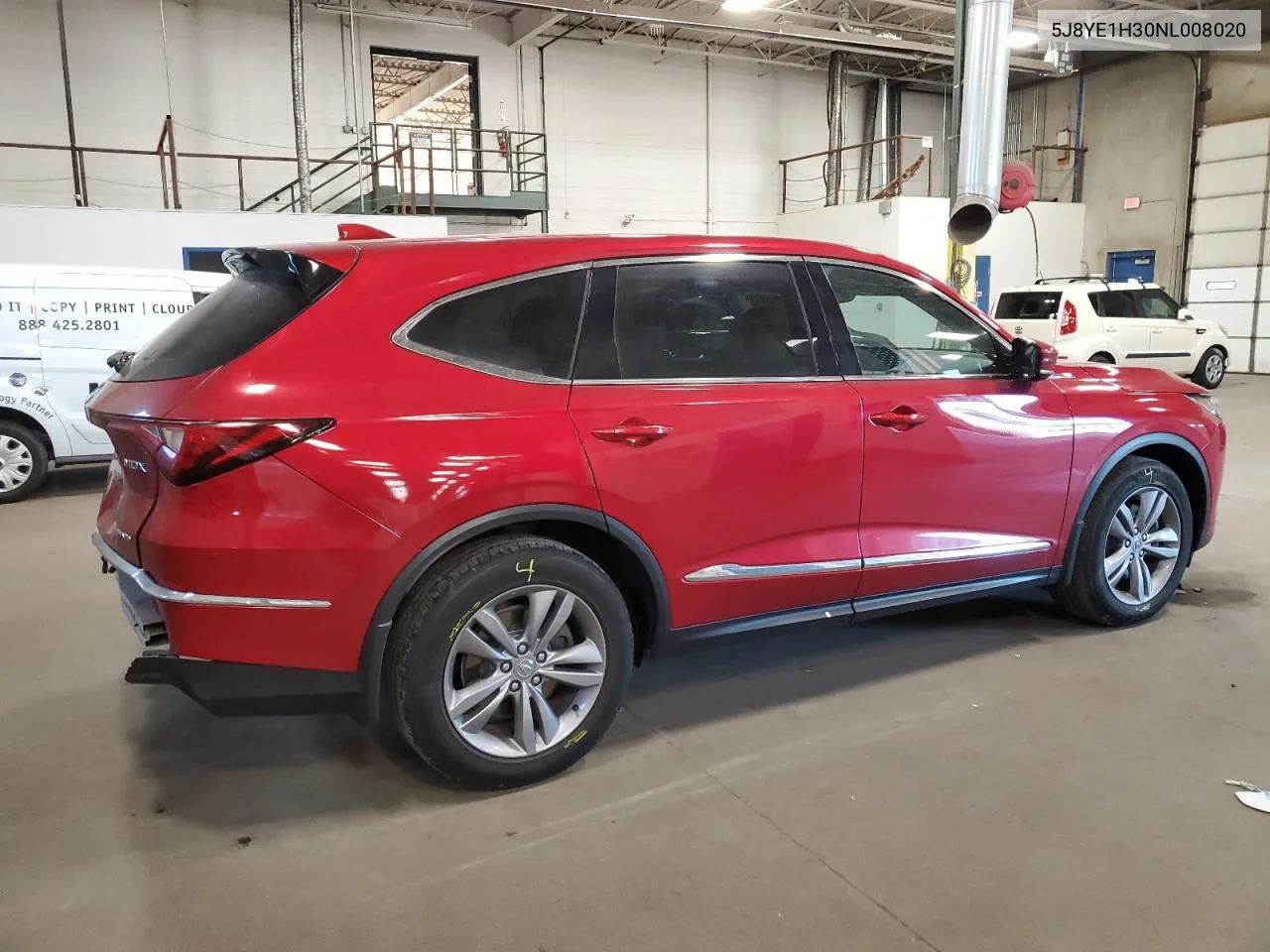 2022 Acura Mdx VIN: 5J8YE1H30NL008020 Lot: 69902414