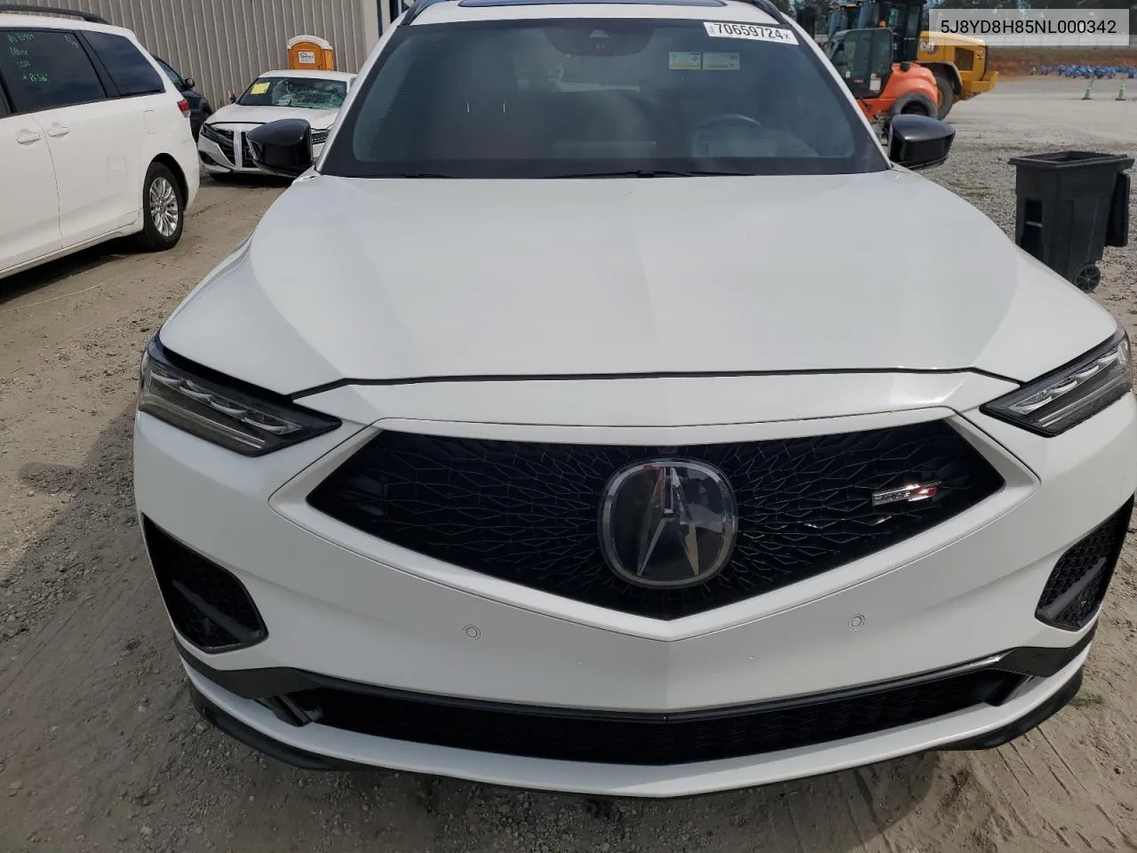 2022 Acura Mdx Type S Advance VIN: 5J8YD8H85NL000342 Lot: 70659724