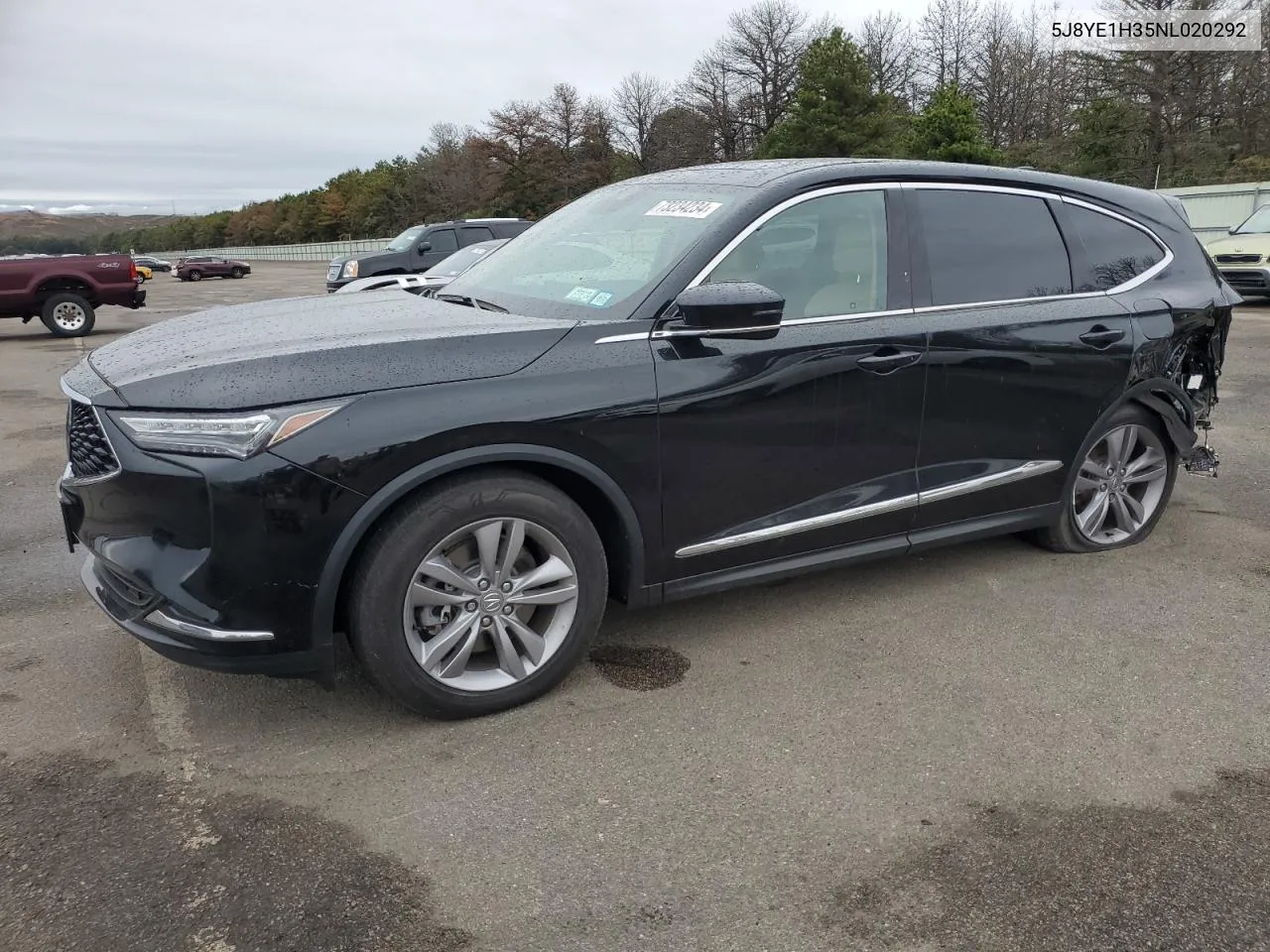 2022 Acura Mdx VIN: 5J8YE1H35NL020292 Lot: 73234234