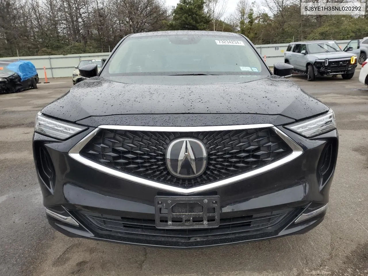 2022 Acura Mdx VIN: 5J8YE1H35NL020292 Lot: 73234234