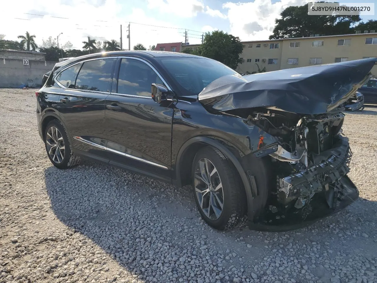 2022 Acura Mdx Technology VIN: 5J8YD9H47NL001270 Lot: 73660924