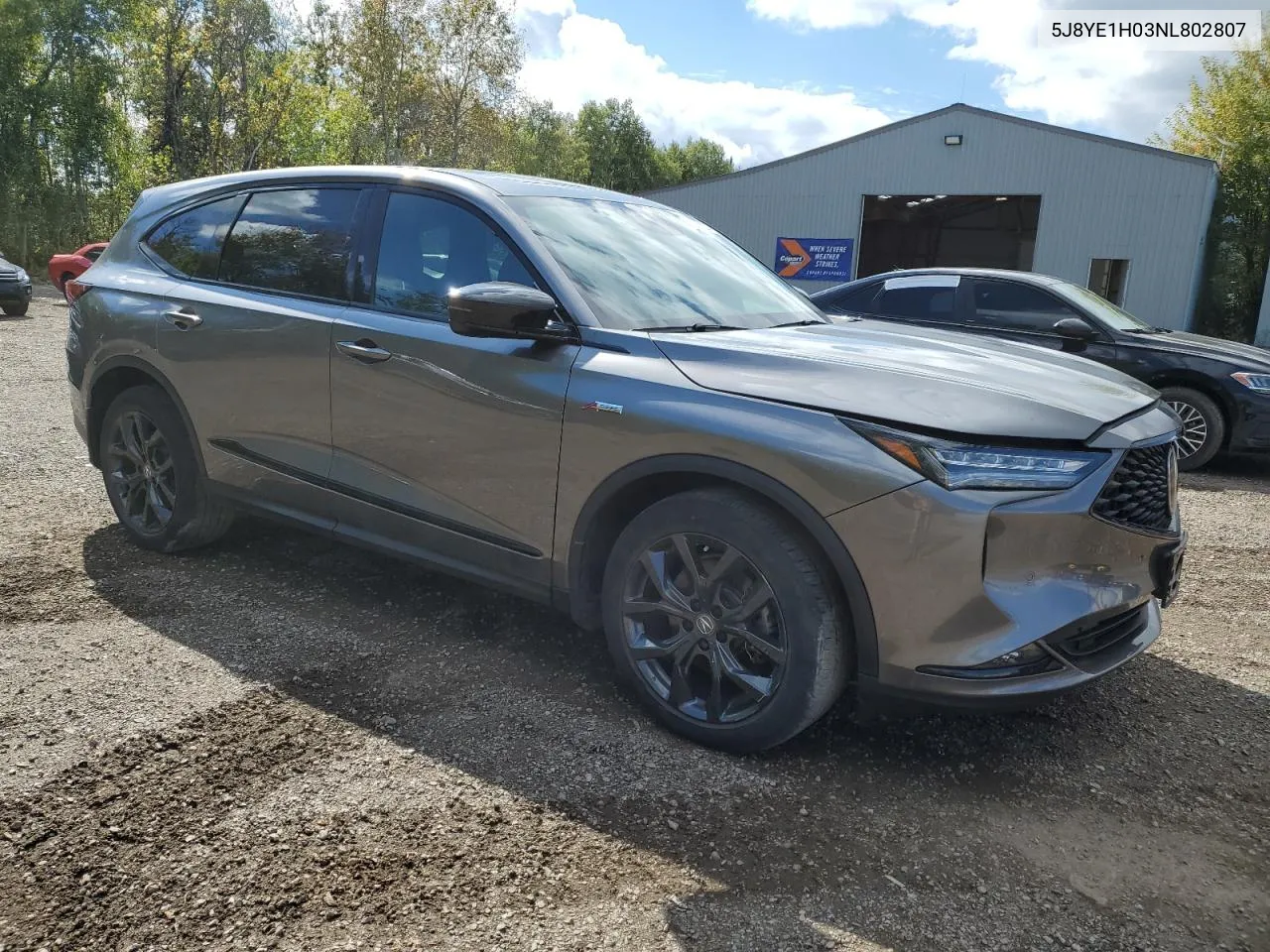 2022 Acura Mdx A-Spec VIN: 5J8YE1H03NL802807 Lot: 74340224