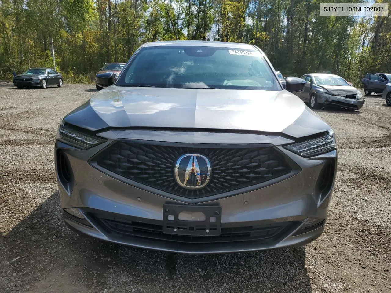 2022 Acura Mdx A-Spec VIN: 5J8YE1H03NL802807 Lot: 74340224