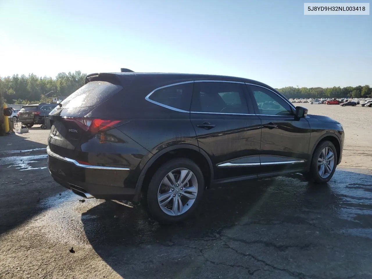 2022 Acura Mdx VIN: 5J8YD9H32NL003418 Lot: 74606264